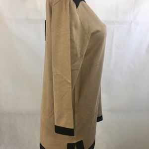 Cable & Gauge black and beige sweater NWT XL